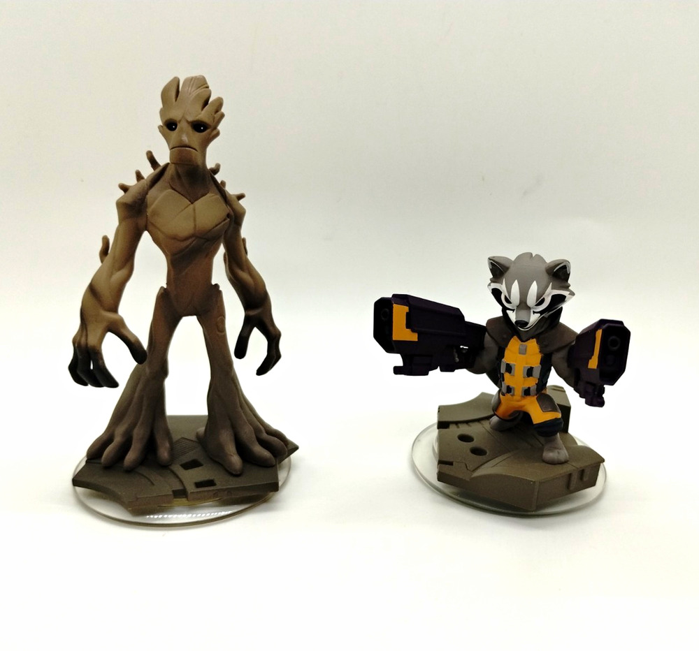 Disney Infinity 2.0 Groot & Rocket Raccoon Figures
